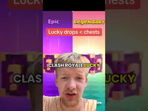Clash Royale chests are so bad compared to lucky drops #clashroyale #clashroyaleshorts #supercell