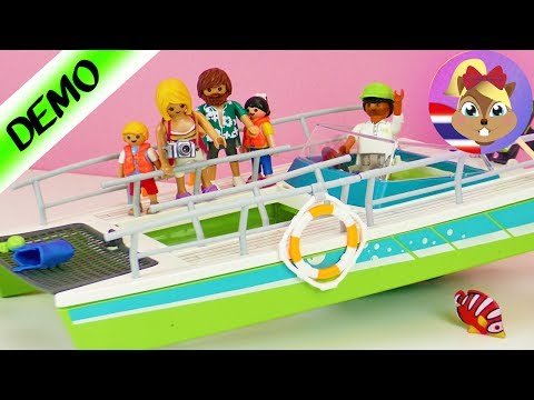 รีวิวของเล่นเพลย์โมบิล เรือสำราญมาพร้อมกับมอเตอร์ใต้ท้องเรือ