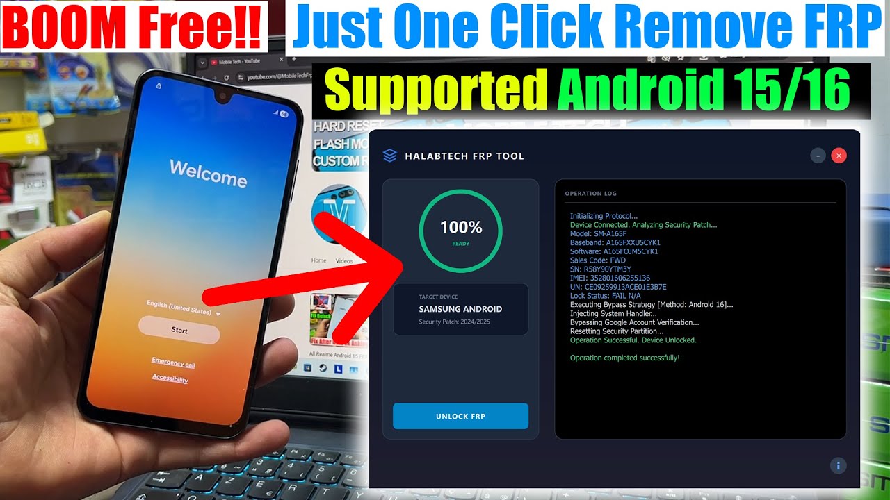All Samsung Frp Bypass Android 15/16 New FRP Tool, Google Account Remove | FRP Unlock