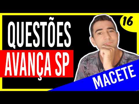 AVANÇA SP - MATEMÁTICA E RACIOCÍNIO LÓGICO | Prefeitura de Nova Odessa - SP
