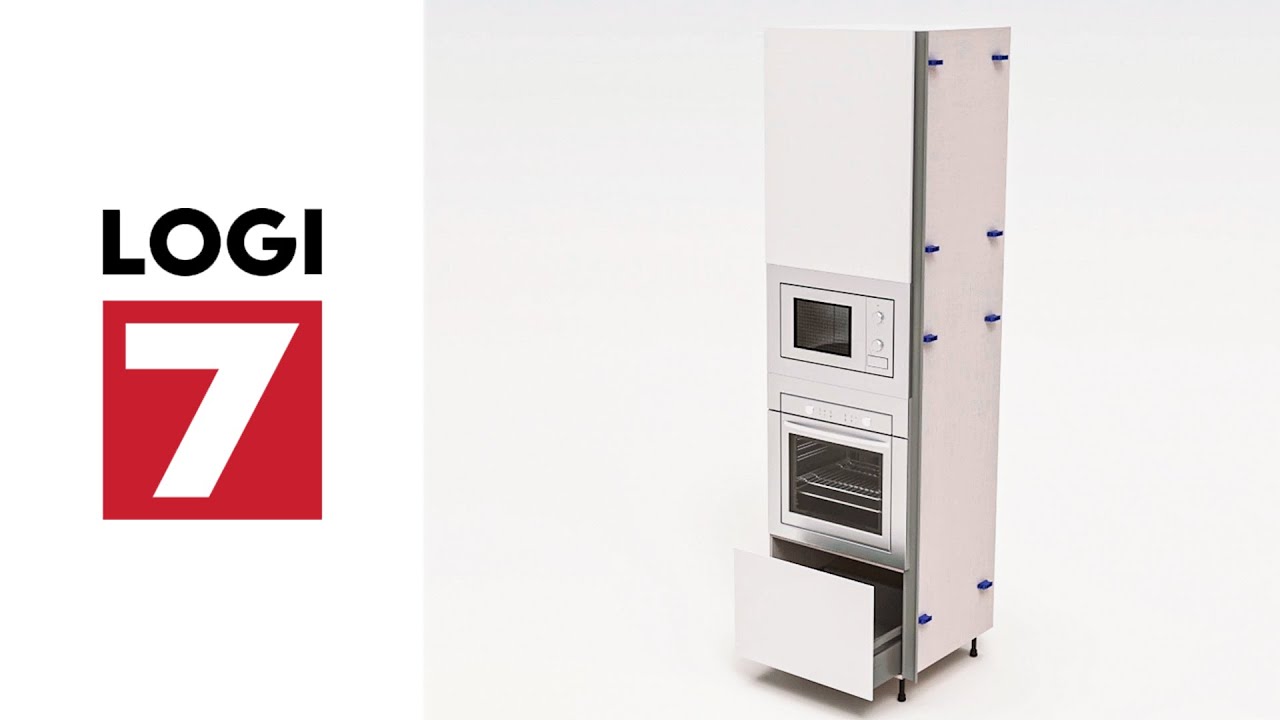 Mueble columna modular horno-micro gola.