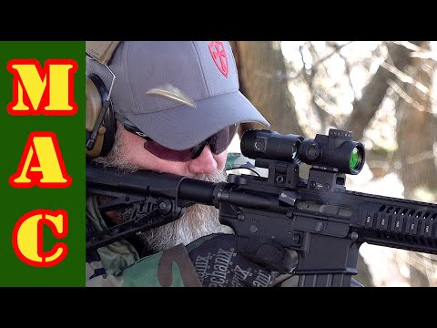 TRIJICON MRO (SURROUNDINGS IN FOCUS, BLURRY DOT \u0026 TARGET)