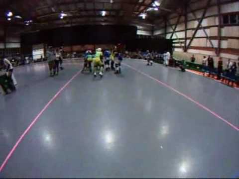 Hurt Browning (aka Rick Mercer)'s first roller derby jam