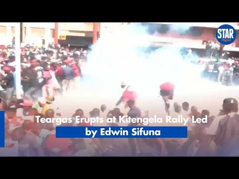 Teargas Disrupts Rally in Kitengela Led by Edwin Sifuna
