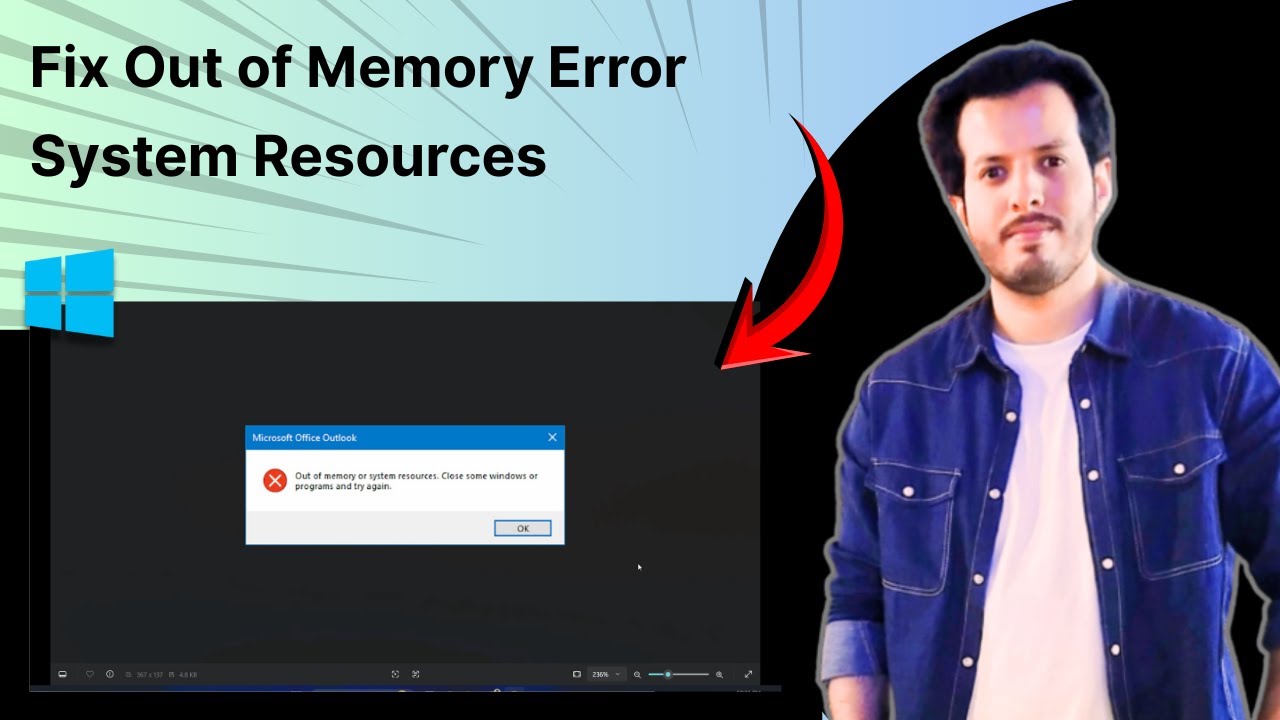 How To Fix Out of Memory Error for System Resources Step By Step Full Guide