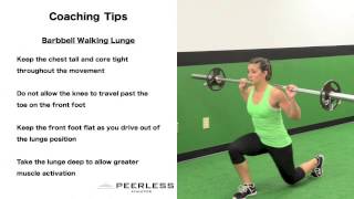 308. Barbell Walking Lunge