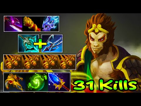 31SAVAGE NEW ITEM [ Monkey King ] PERFECT BUILD - INTENSE HARD CARRY - DOTA 2 GAMEPLAY