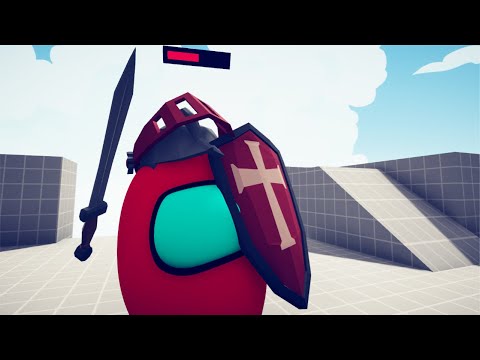 AMONG US KNIGHT vs God Units - Totally Accurate Battle Simulator TABS