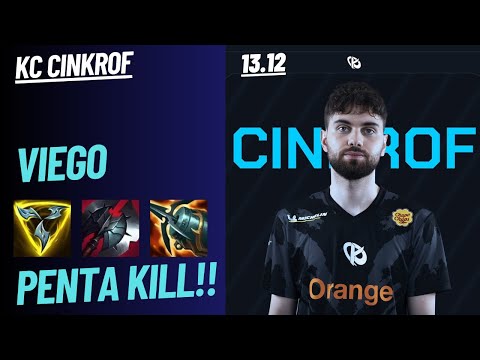 KC CINKROF: VIEGO VS REK’SAI (JGL) - PENTA KILL - EUW MASTER 479 LP - PATCH 13.12