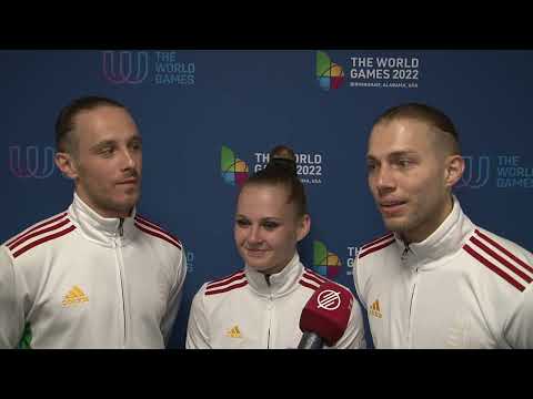 A Bali Dániel, Mazács Fanni,  Farkas Balázs alkotta aerobik trió aranyérmes lett a Világjátékokon.