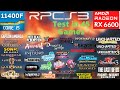 RPCS3 - 45 Games Tested - RX 6600 + i5 11400F - 2024