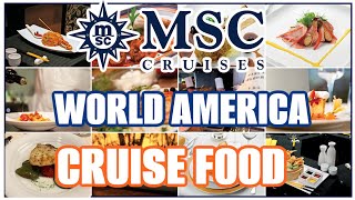 MSC World Of America CRUISE FOOD + Perfect Day CoCoCay | All Specialty Dining