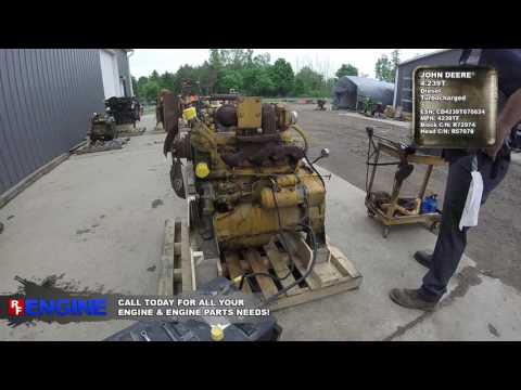 John Deere 4.239T Running Engine (JD4239TEC-7510162GN)