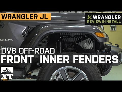 Jeep Wrangler JL DV8 Off-Road Front Aluminum Inner Fenders (2018) Review & Install