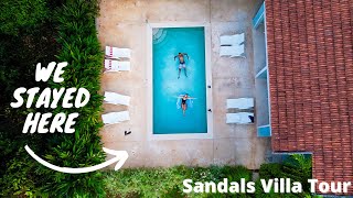 🏩 Sandals Room Tour | Honeymoon Grande Luxe Poolside Villa Suite Tour #sandals #sandalsresorts