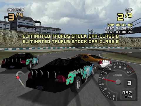 Ford Racing 2 Hard Walkthrough Part 30 - Ford Challenge: Stock Car - Ford Taurus Stock Car - Class B