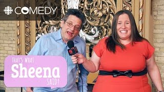 With her pal Andy Kindler | That's What Sheena Said