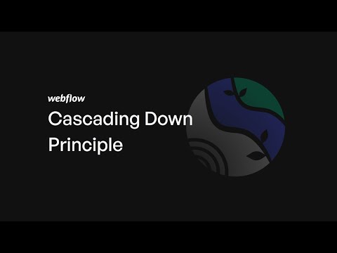 Webflow Beginner Series #4 | The Cascading Down Principle