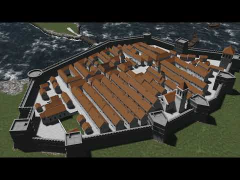 Rekonstrukcija pretpostavljenog izgleda grada Paga