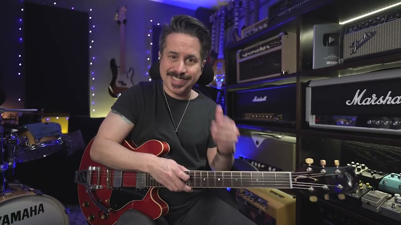 Corey Congilio: Using dominant 7 arpeggios in a guitar solo - YouTube