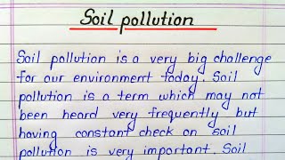 Soil pollution essay in english || Essay on soil pollution for students