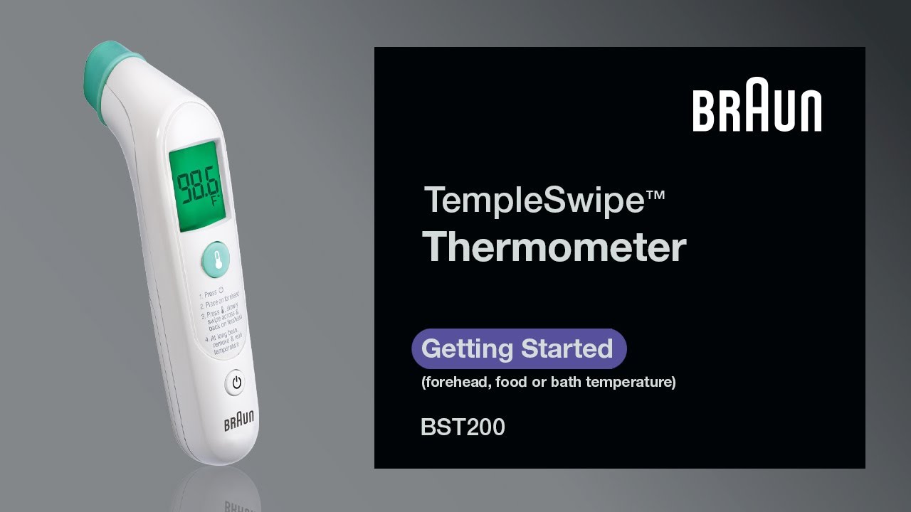 Braun Fieberthermometer TempleSwipe BST200WE