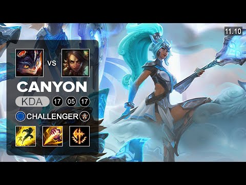 Canyon Nidalee Jungle vs Rumble - EUW Challenger Patch 11.10