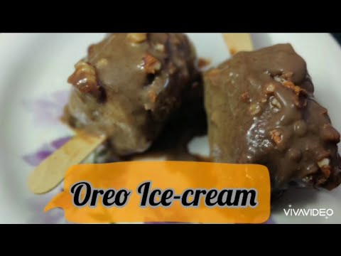 Oreo ice-cream | Easy homemade ice cream Recipe | Chocolate  Ice cream | Magnum Ice cream