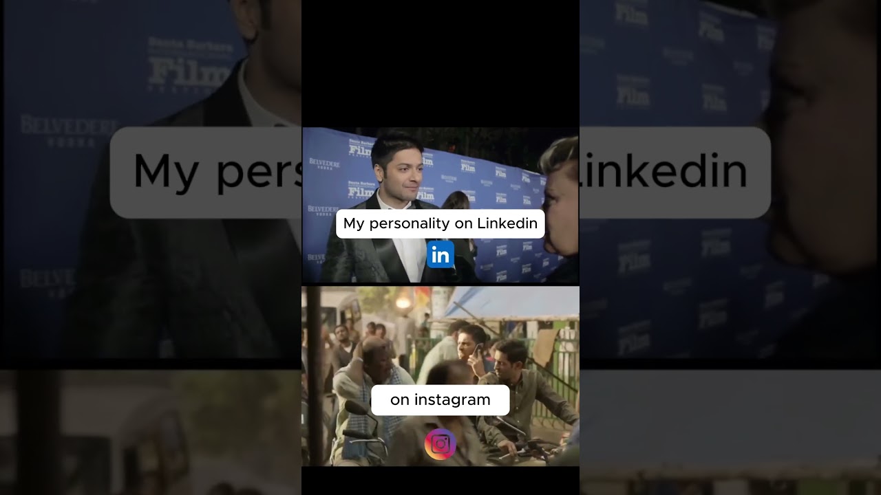 My personality on linkedin VS insta 😂 #codingmemes #devlife #interviewmemes