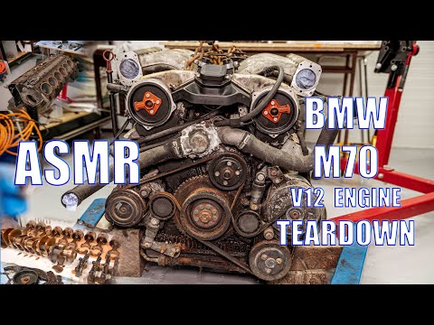 BMW M70 Engine Tear Down  ASMR Relaxing