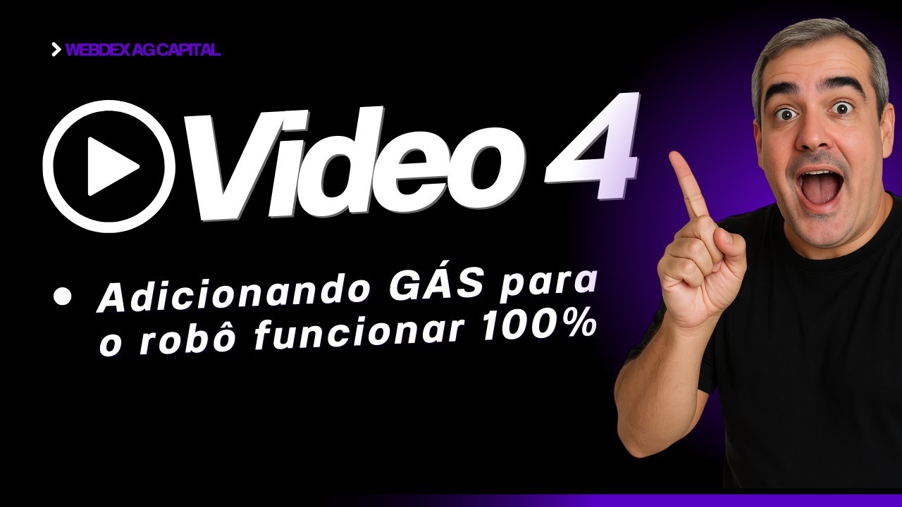 Video 4 - Adicionando Gás p/ Funcionando do Robo de Arbitragem Cripto AG Capital