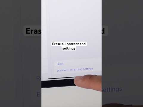 How to factory reset your iPad Pro in 22 seconds 📱😂 #apple #ipadpro