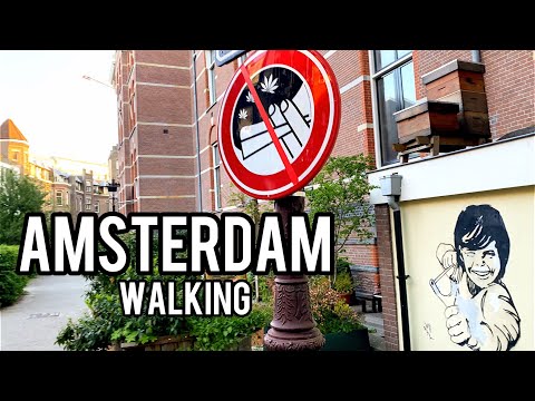 🇳🇱 4K Walking in Amsterdam 2022. Walk Tour Netherlands. Start: Amsterdam Centrum
