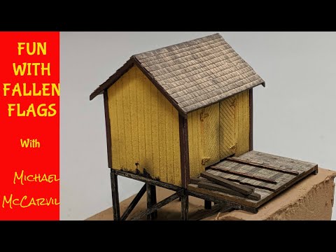 Build walkthrough video for Ophir Depot Outhouse - F scale 1:20.3 kit #8107