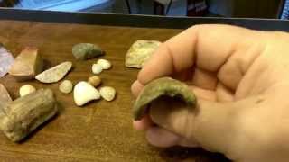 Rock samples from first creek hunt