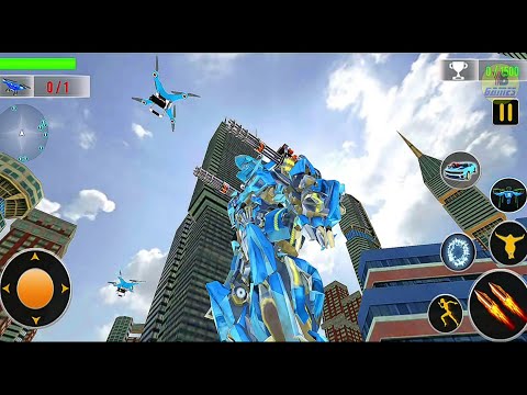 Drone Robot Car Transform Robot Transforming Game  - Android Gameplay FHD