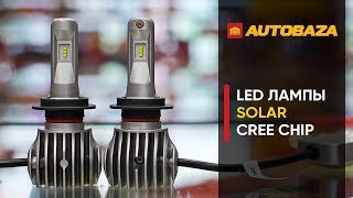 Solar H7 12/24V 6500K 6000Lm 50W Cree Chip CANBUS 8607 - відео 2