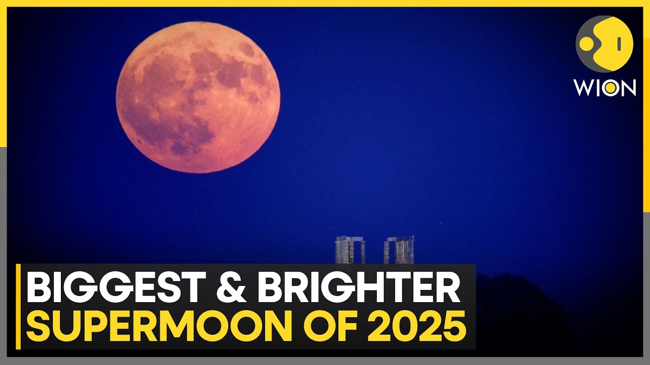 Biggest and Brightest Supermoon of 2025 Lights Up the Night Sky | WION