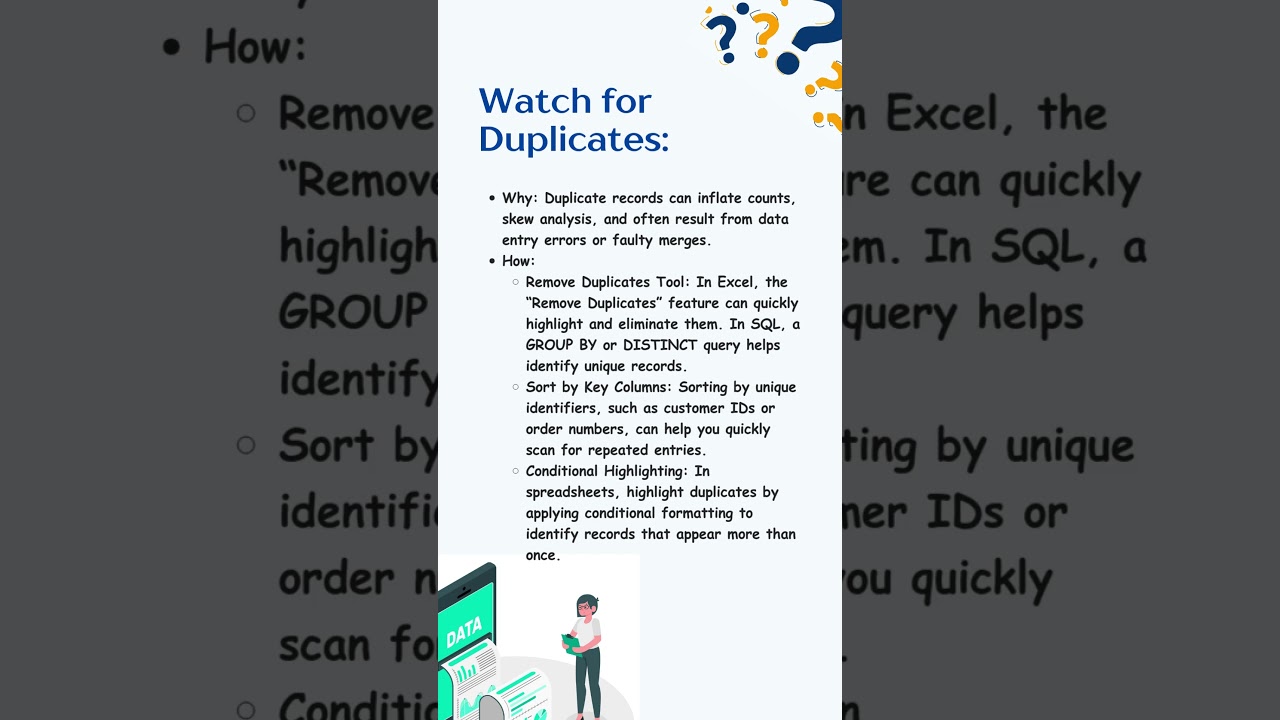 Data Errors || Quick Tips for Identifying Common Data Mistakes #sql #dataanalyst