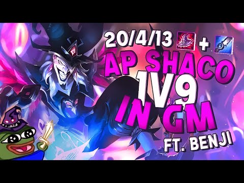 AP SHACO 1V9 IN GRANDMASTER MMR ft. BENJI