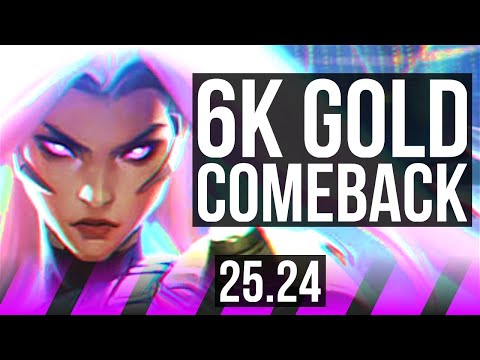 SONA & Lucian vs NAMI & Miss Fortune (SUP) | 6k gold comeback | EUW Master | 25.24