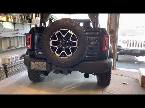 2.7L Bronco Flowmaster Outlaw Axle-Back Exhaust-Cold Start