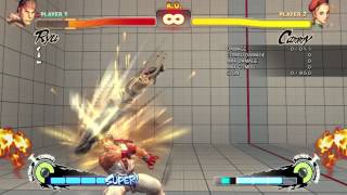 SSF4:AE - Cammy Crossup EX Divekick from neutral game
