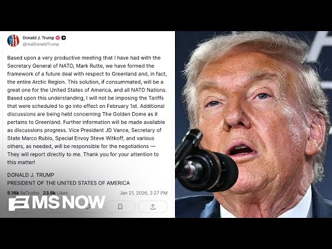BREAKING: Trump posts announcement of 'framework of future deal' on Greenland
