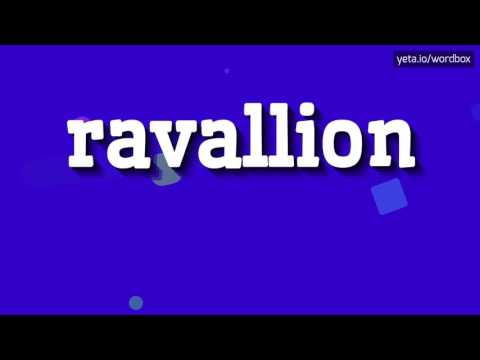 RAVALLION - HOW TO PRONOUNCE IT!?