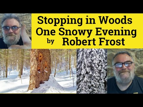 🔵 Robert Frost Stopping in Woods on a Snowy Evening by Robert Frost - Analysis Explanation Reading