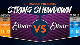 Video thumbnail for String Showdown: Elixir Nanoweb Phosphor Bronze vs Elixir 80/20 Polyweb Acoustic Guitar Strings by J.Travlos