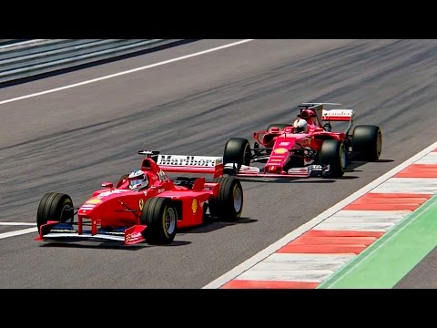 Ferrari F1 2017 vs Ferrari F1 1998 - Red Bull Ring
