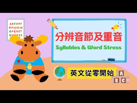 【英文從零開始】如何劃分音節及分辨重音｜Syllables & Word Stress｜Boro English