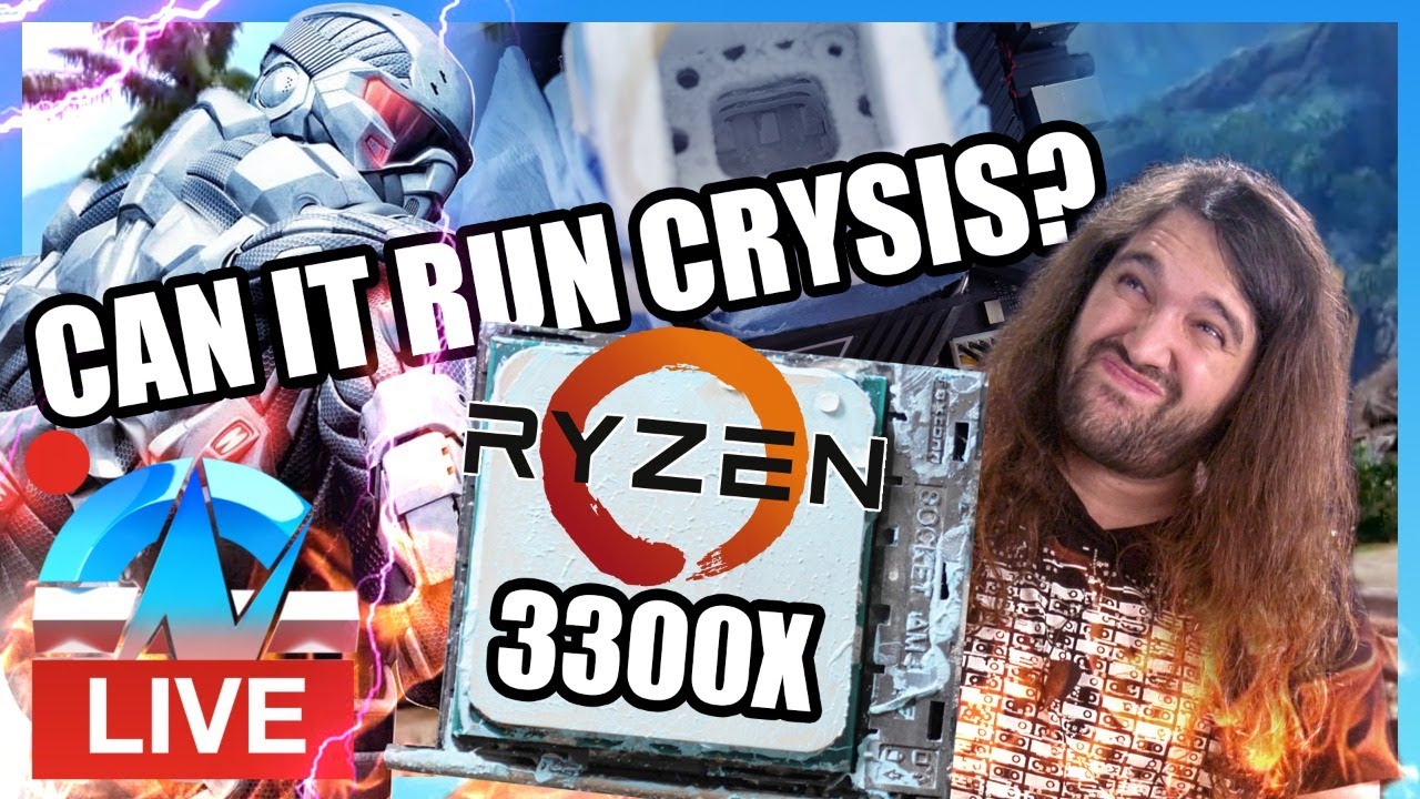 LIVE: Running Crysis on 5GHz AMD 3300X Overclock (Liquid Nitrogen)